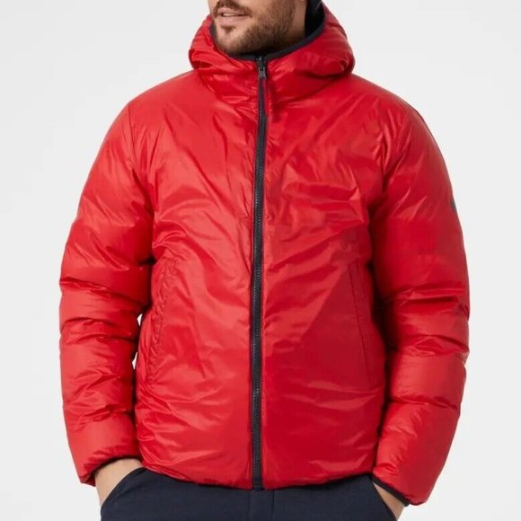 New HELLY HANSEN RWB Reversible Down Jacket Men's Size XL PrimaLoft HH - Picture 15 of 16